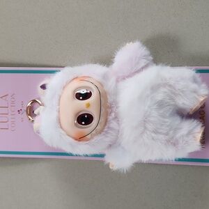 Lafufu Plush Bag Charm ~PASTEL LAVENDER/WHITE **NEW